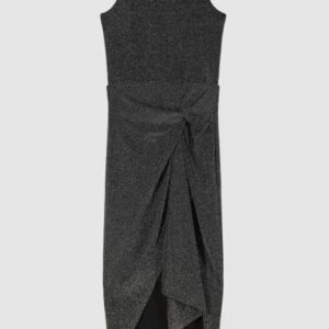 Abito midi in lurex con drappeggio Patrizia Pepe