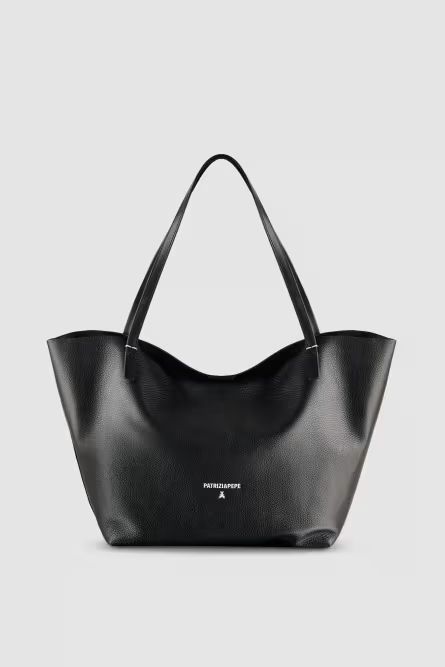 Borsa shopping Never Complete in pelle martellata Patrizia Pepe