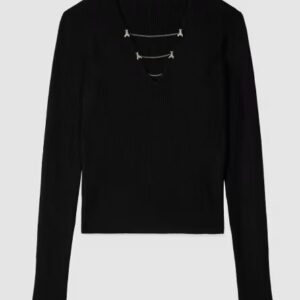 Maglia aderente "ESSENTIAL" con catene Patrizia Pepe