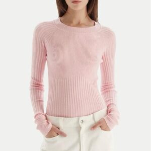 Maglia aderente "ESSENTIAL" in costine Patrizia Pepe
