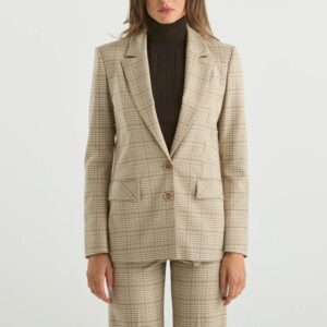 Blazer fluido a quadri Patrizia Pepe