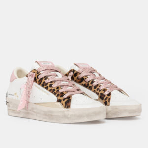 SK8 DELUXE WEDGE PINK LEOPARD CRIME LONDON